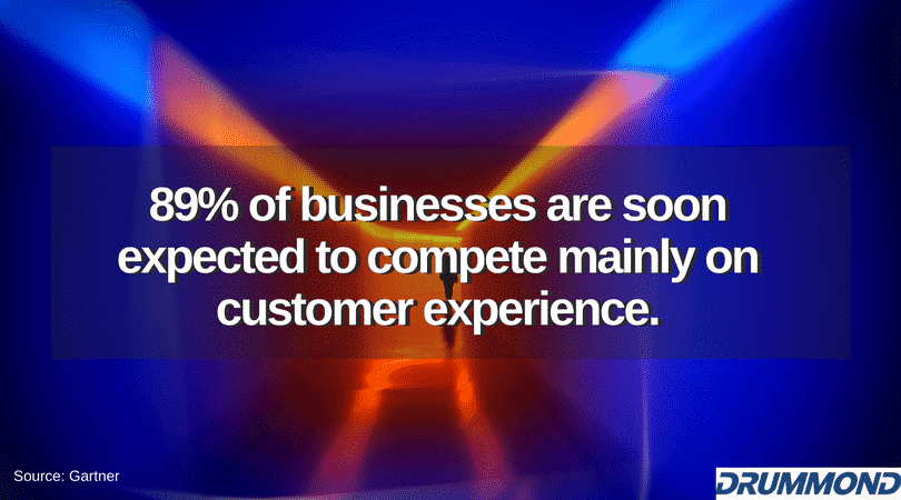89% of businesses are soon expected to compete mainly on customer experience
